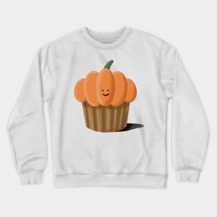 Pumpkin Muffin Illustration Cartoon Crewneck Sweatshirt